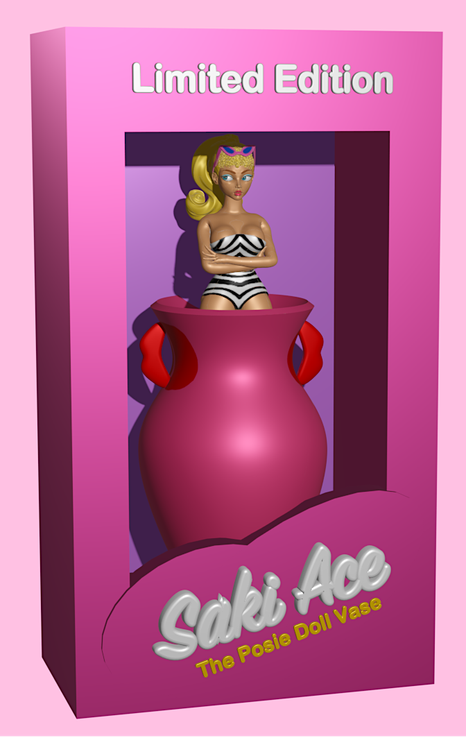 Updated Posie Doll Vase (Blonde hair)