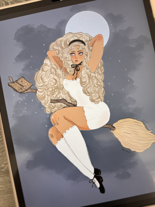 Witchy Coloring Page downlaod