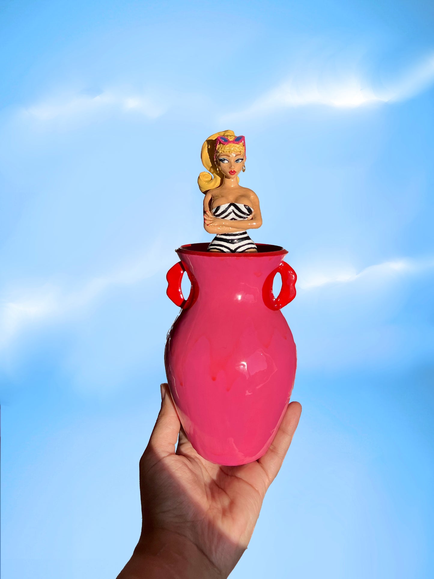 Updated Posie Doll Vase (Blonde hair)