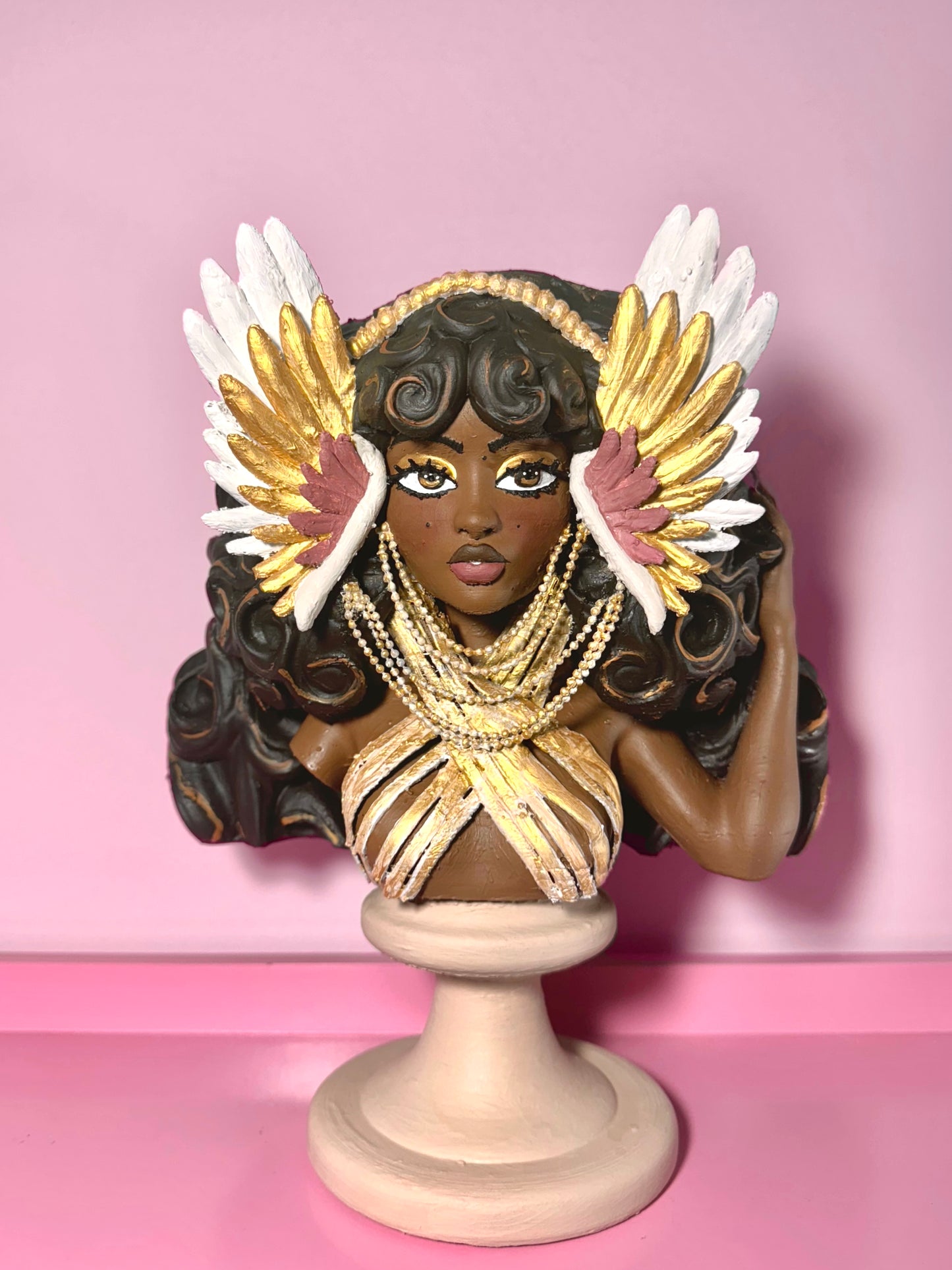 Original Emra Goddess Statue Vase