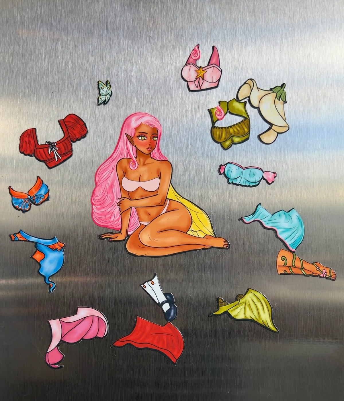Petal the Fairy Dress up Magnet Set
