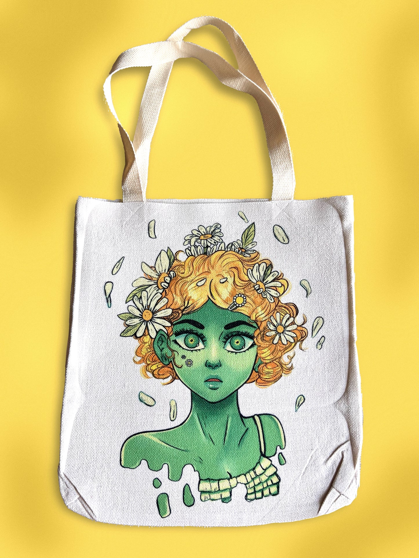 Daisy's Greenery Tote Bag