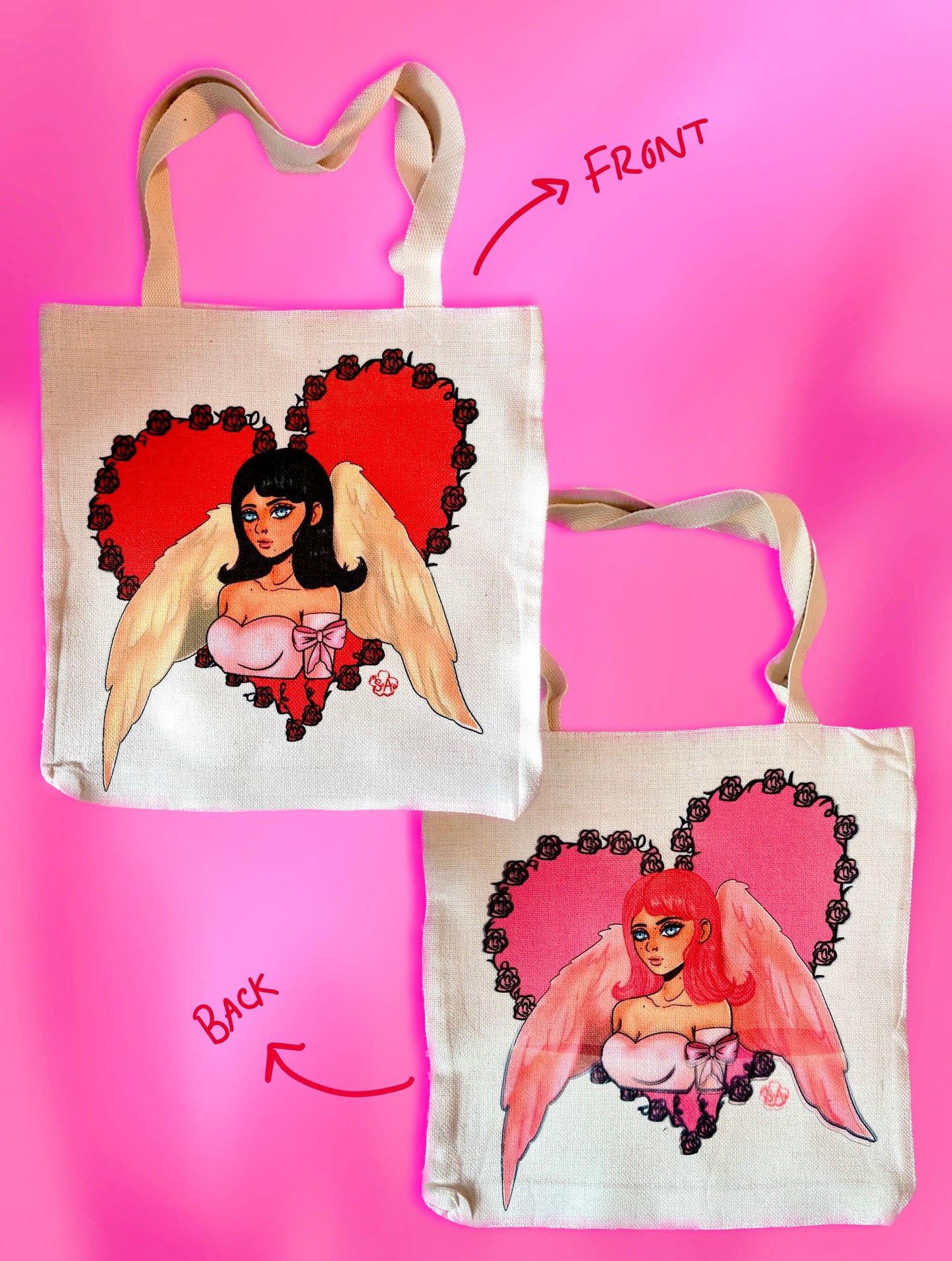 Angelic Rose Tote Bag