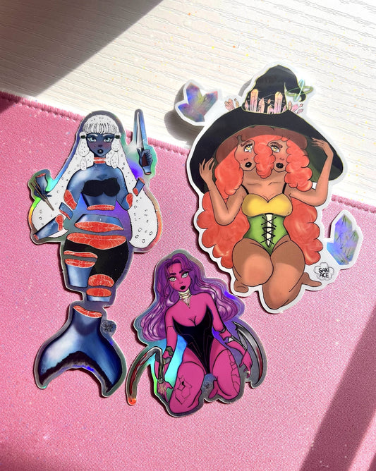 Holo Girls Sticker Set