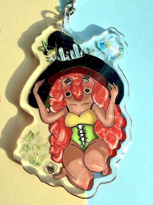 Double Witches 3.5" Acrylic Keychain