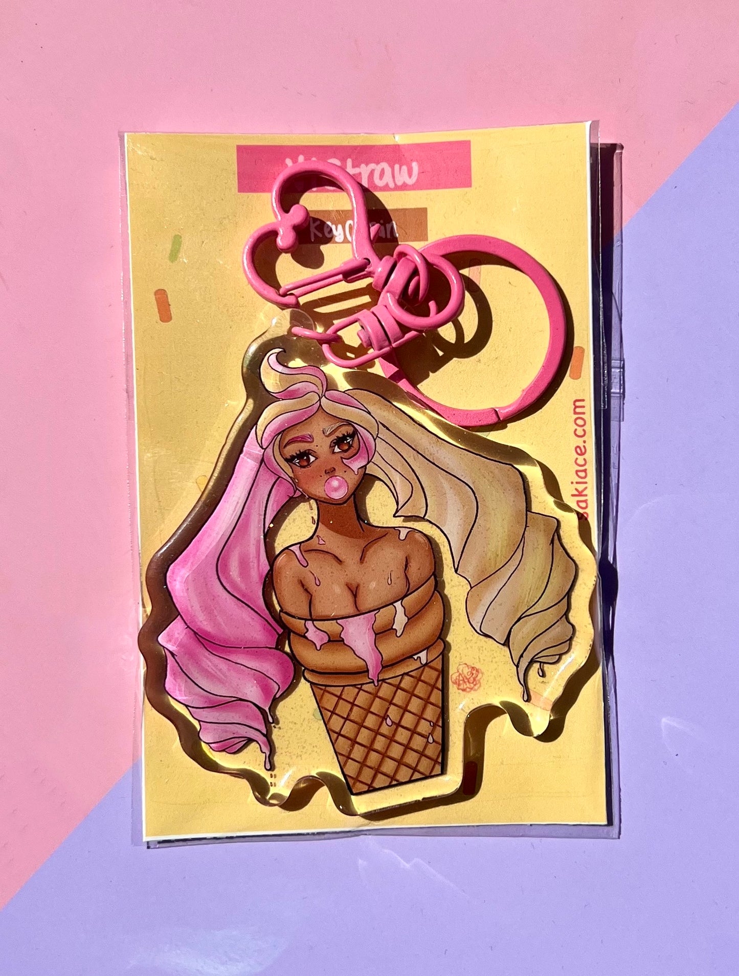 Llavero/dije de acrílico de 3" de Vistraw