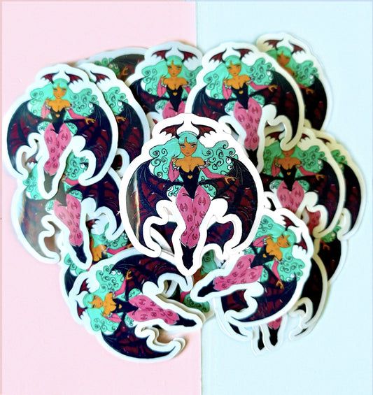 Vamp Chick Vinyl Sticker