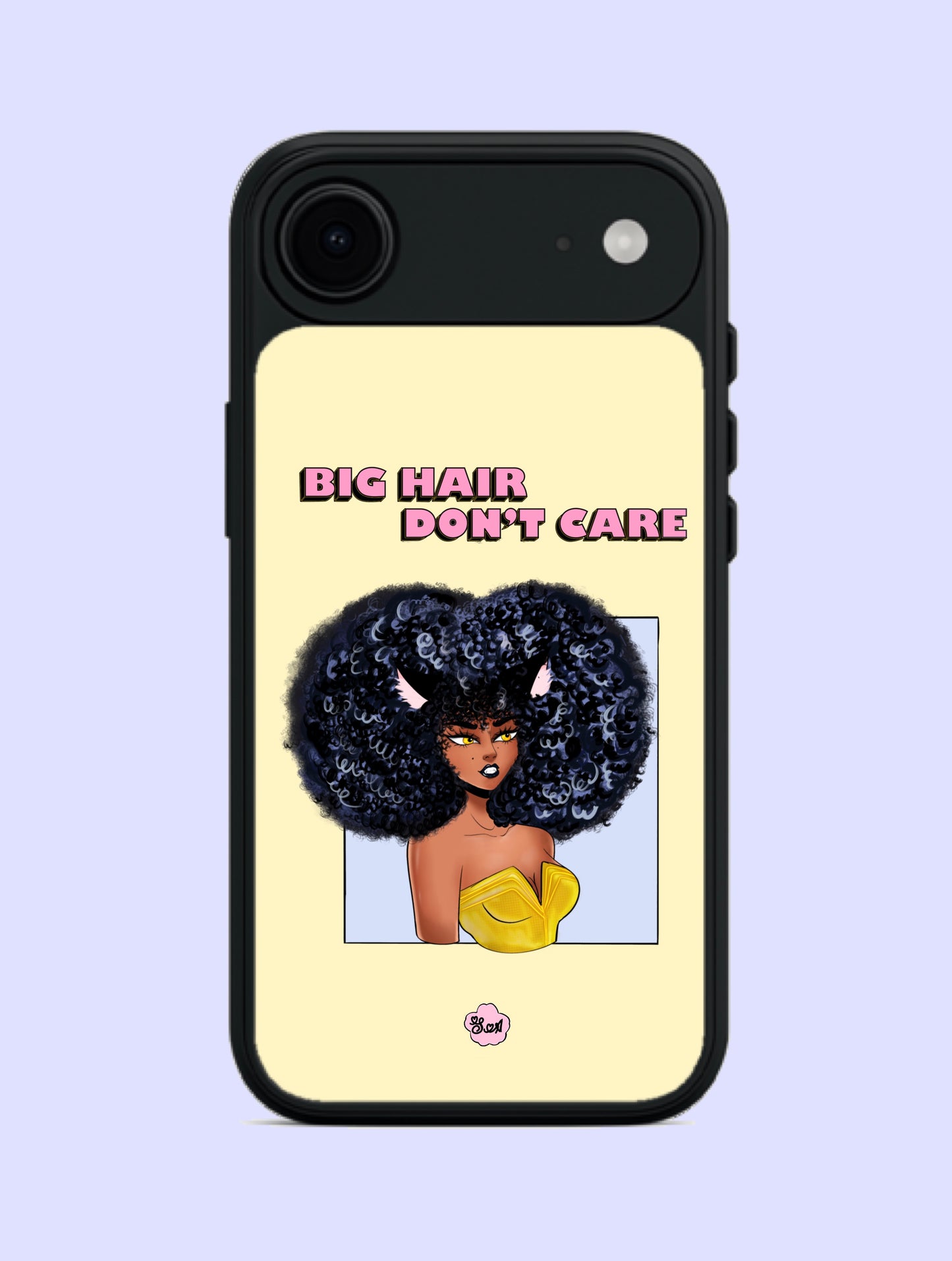 Big Hair Don't Care iPhone Case