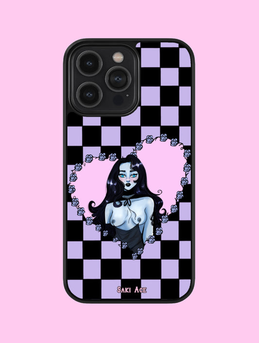 Lilac Tiles Your Heart iPhone Case