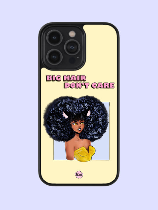 Big Hair Don't Care iPhone Case