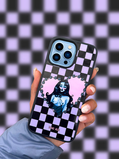 Lilac Tiles Your Heart iPhone Case