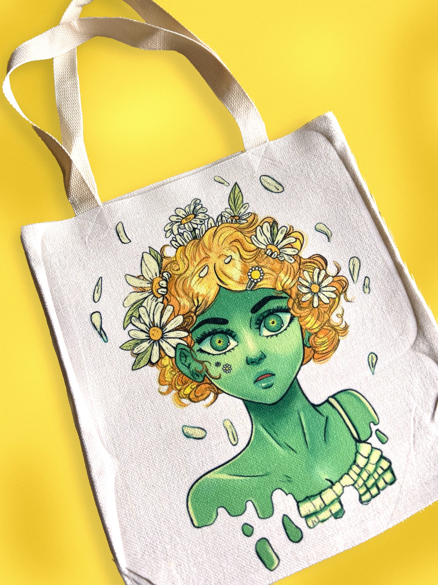 Daisy's Greenery Tote Bag