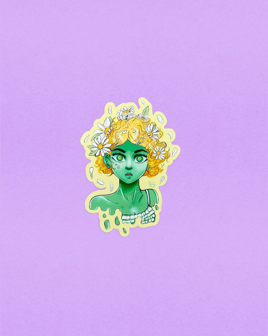 Daisy Girl Sticker