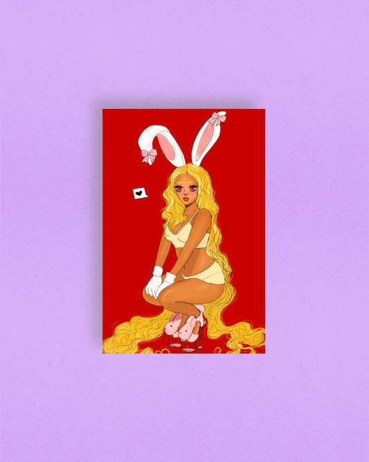 No Bunny Loves You Like I Do 4x6 Postcard