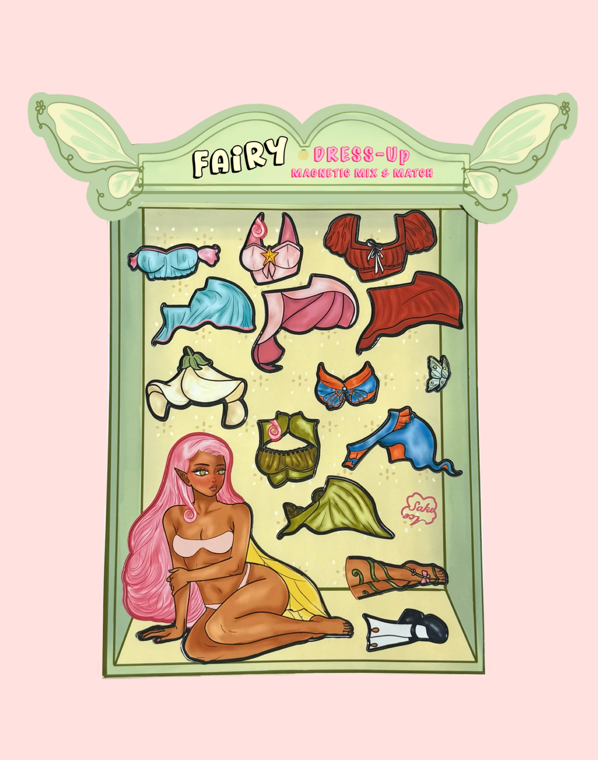 Petal the Fairy Dress up Magnet Set