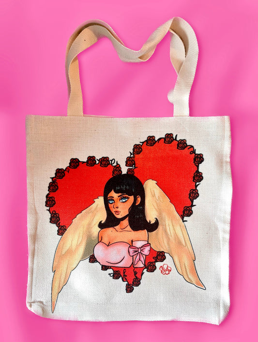 Angelic Rose Tote Bag