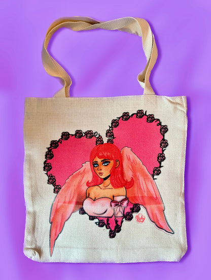Angelic Rose Tote Bag