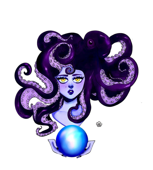 Octo Crystal Ball Print