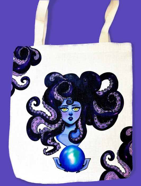Octo with a Crystal Ball Tote Bag