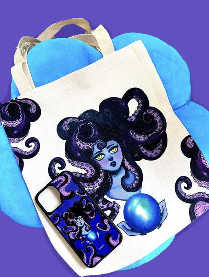 Octo with a Crystal Ball Tote Bag