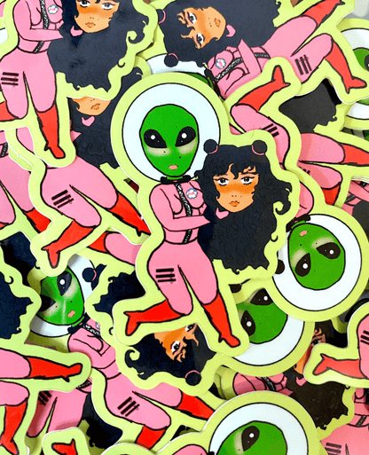 Who's an Alien Vinyl Sticker
