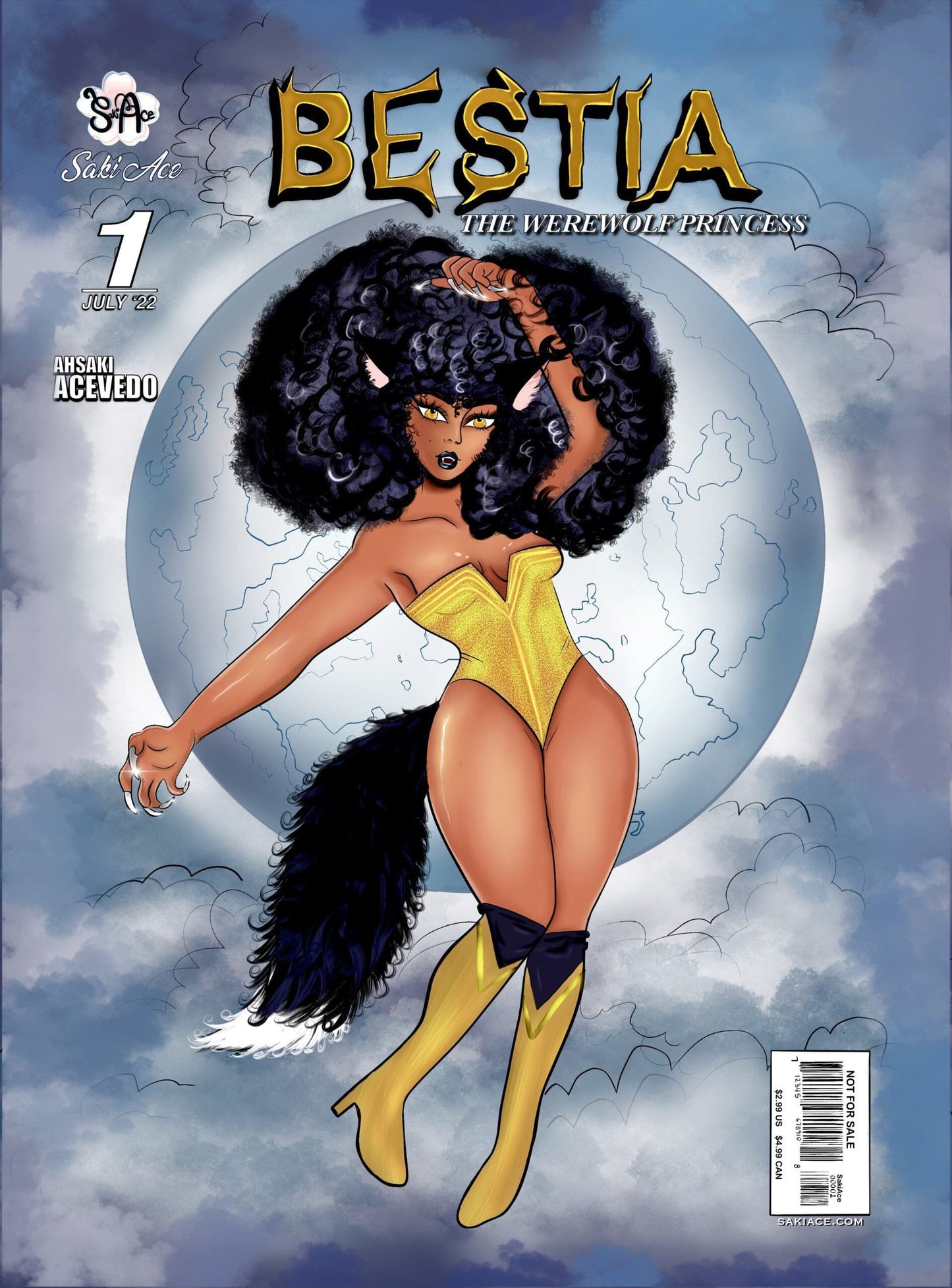 Bestia Werewolf Princess Comic Cover Print